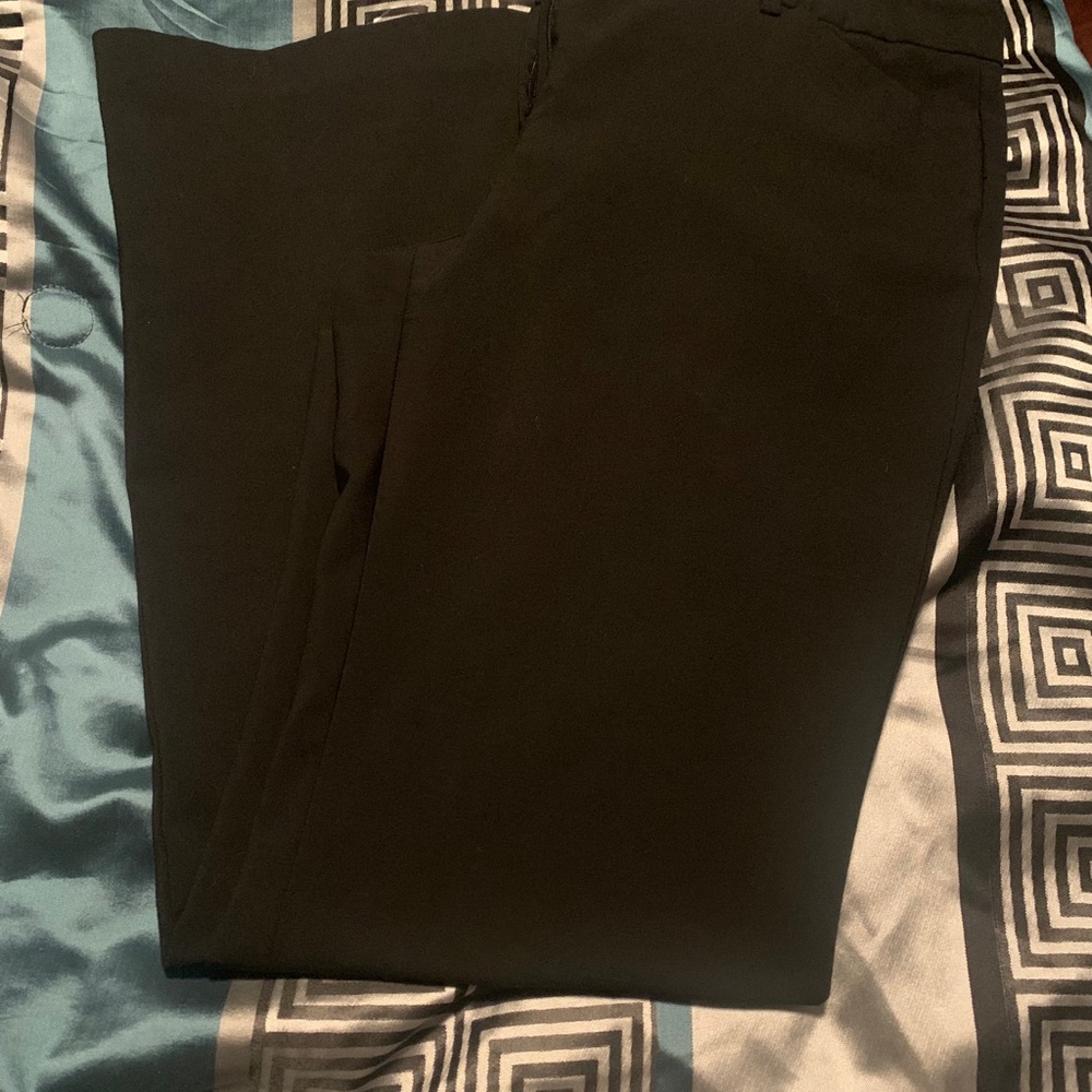 Black dress pants wide leg